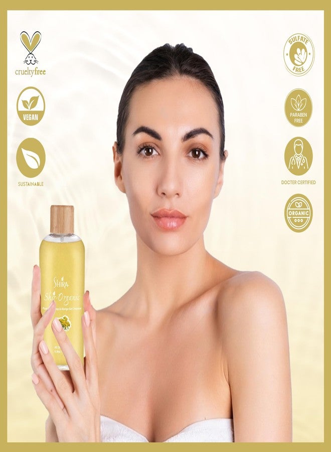 Shira Shir Organic Stone Crop & Mango Gel Cleanser 200ml - Hydrating Face Wash for Smooth, Refreshed Skin, Natural Ingredients, Gentle Daily Cleanser for All Skin Types, Organic Skin Care - Image 5